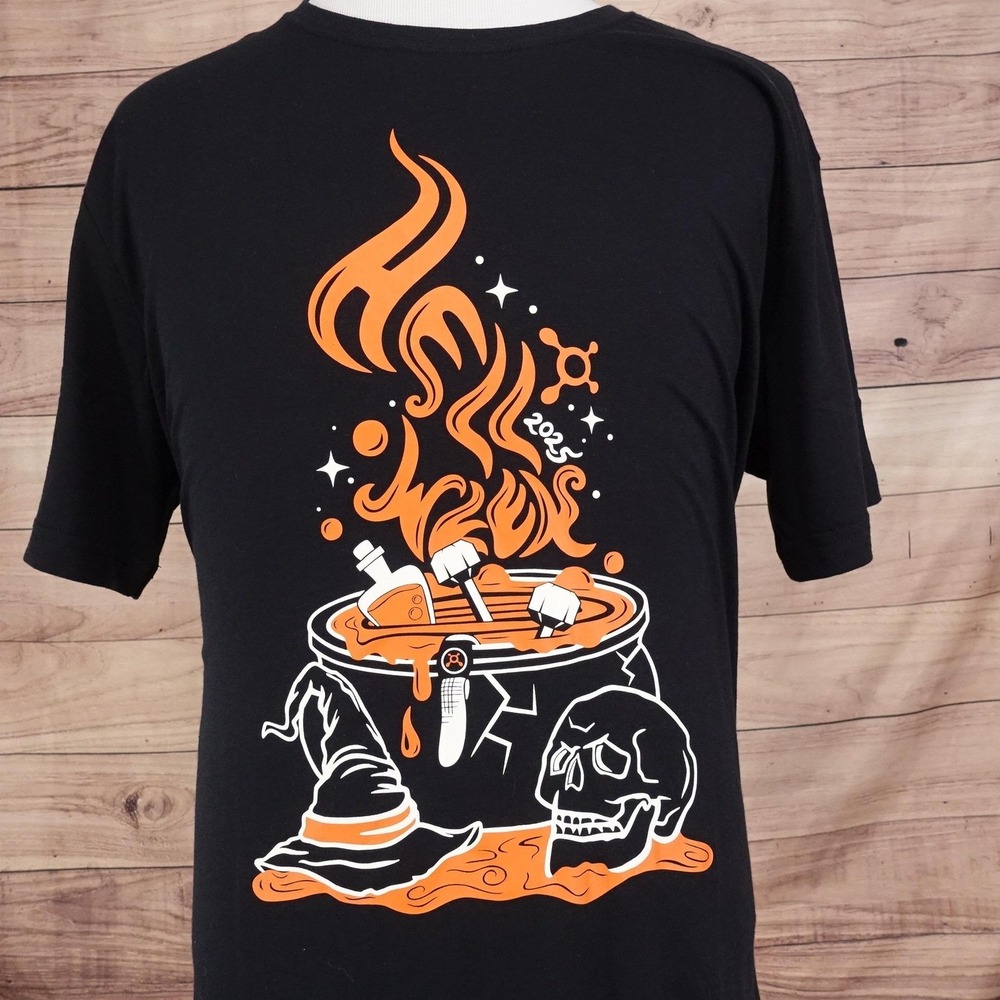 Orange‎ Theory Shirt 2XL Black Hell Week 2025 Halloween Graphic Tee T-Shirt